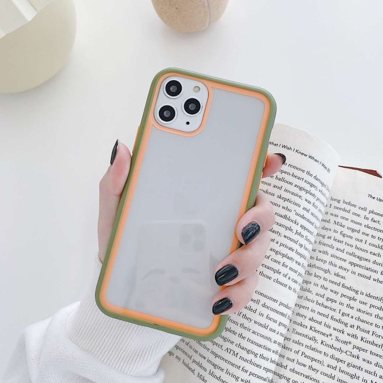 For iPhone 11 Pro Rainbow Skin Feeling TPU + PC Protective Case