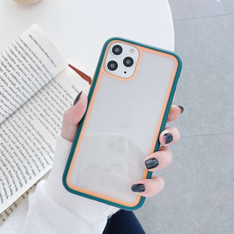 For iPhone 11 Pro Max Rainbow Skin Feeling TPU + PC Protective Case