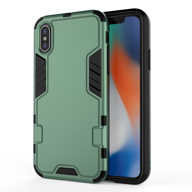 For iPhone XS Max 3 in 1 Full Coverage Shockproof PC + TPU Case
