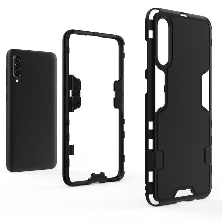 For Galaxy A20 / A30 3 in 1 Full Coverage Shockproof PC + TPU Case