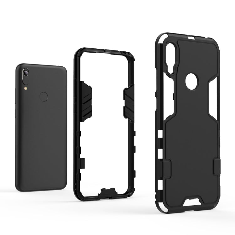 For Huawei P-Smart (2019) 3 in 1 Full Coverage Shockproof PC + TPU Case