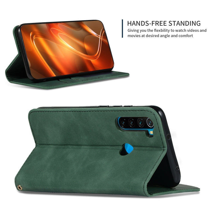 For Xiaomi Redmi Note 8T Retro Skin Feel Business Magnetic Horizontal Flip Leather Case