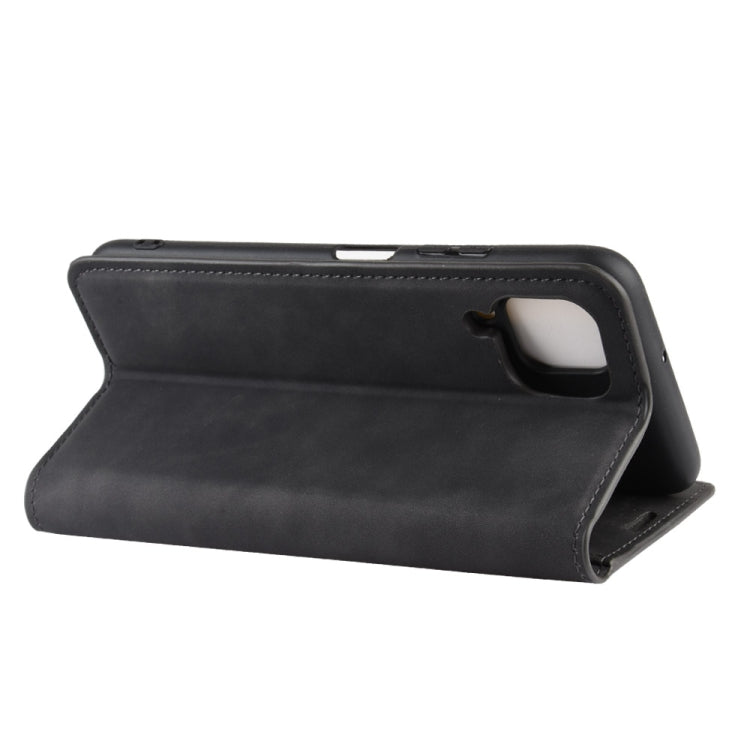 For Huawei nova 6 SE/ P40 Lite / nova 7i Retro-skin Business Magnetic Suction Leather Case with Holder & Card Slots & Wallet