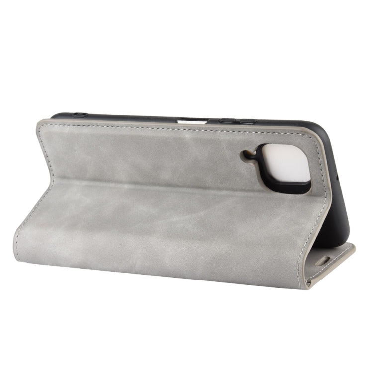 For Huawei nova 6 SE/ P40 Lite / nova 7i Retro-skin Business Magnetic Suction Leather Case with Holder & Card Slots & Wallet