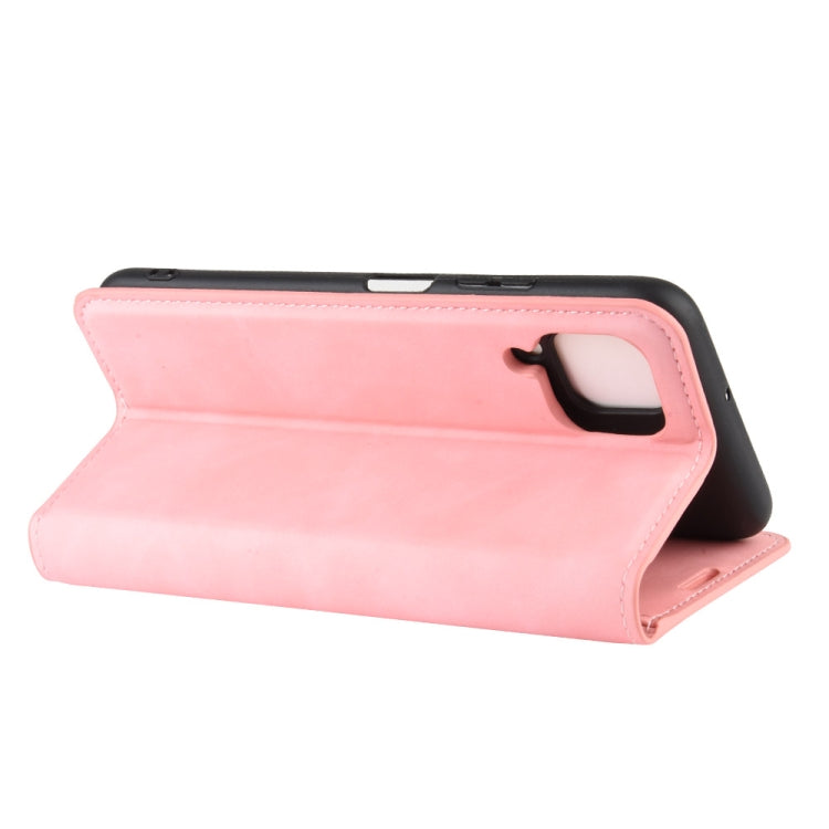 For Huawei nova 6 SE/ P40 Lite / nova 7i Retro-skin Business Magnetic Suction Leather Case with Holder & Card Slots & Wallet