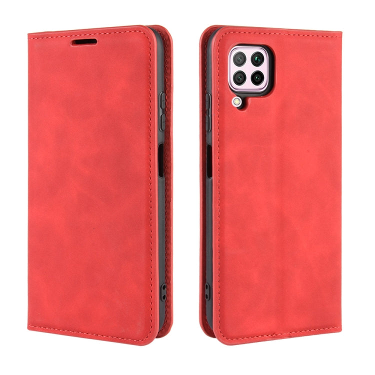 For Huawei nova 6 SE/ P40 Lite / nova 7i Retro-skin Business Magnetic Suction Leather Case with Holder & Card Slots & Wallet