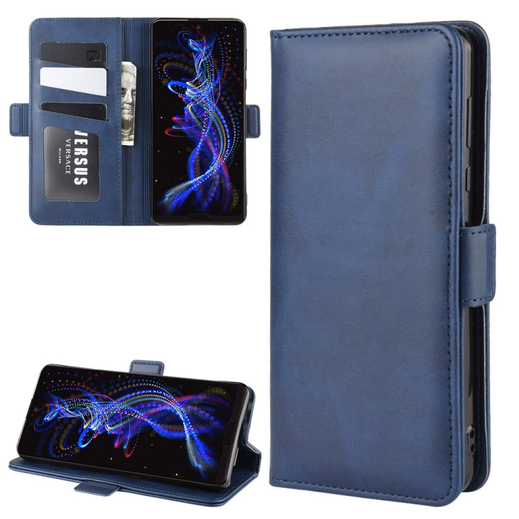 For Sharp Aquos R5G Dual-side Magnetic Buckle Horizontal Flip Leather Case with Holder & Card Slots & Wallet