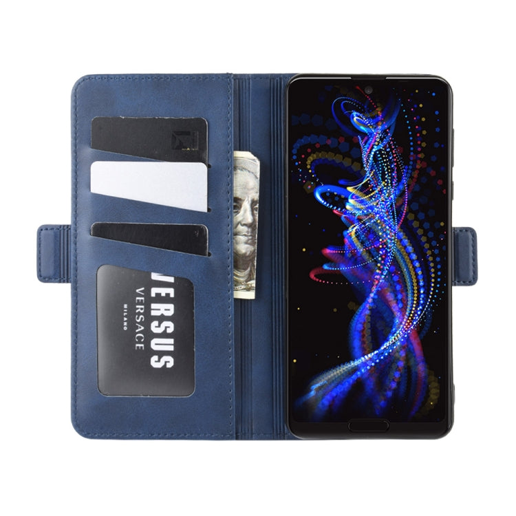 For Sharp Aquos R5G Dual-side Magnetic Buckle Horizontal Flip Leather Case with Holder & Card Slots & Wallet
