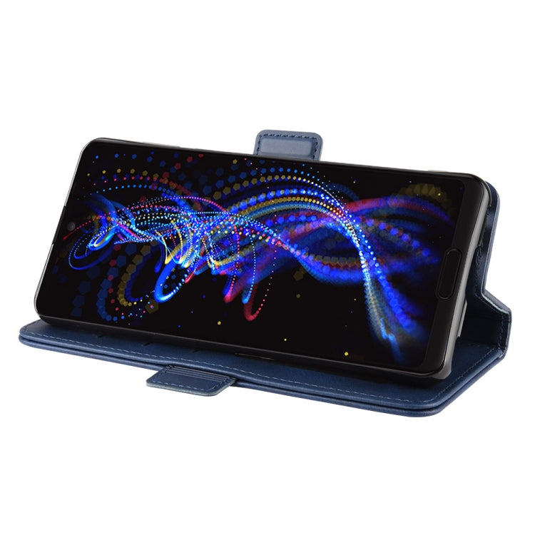 For Sharp Aquos R5G Dual-side Magnetic Buckle Horizontal Flip Leather Case with Holder & Card Slots & Wallet