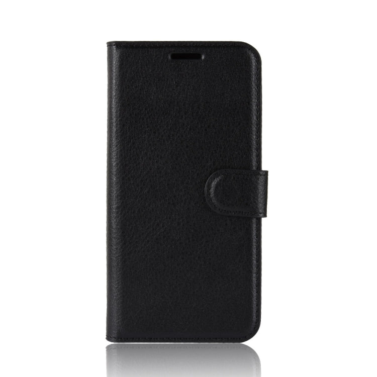 For Sharp Aquos R5G Litchi Texture Horizontal Flip Protective Case with Holder & Card Slots & Wallet