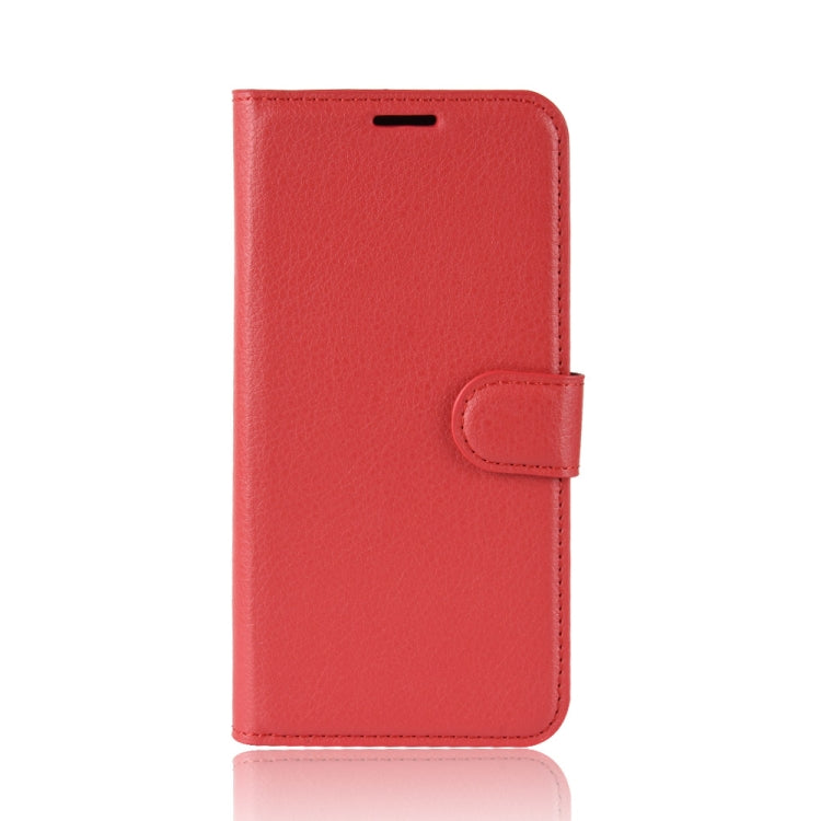 For Sharp Aquos R5G Litchi Texture Horizontal Flip Protective Case with Holder & Card Slots & Wallet