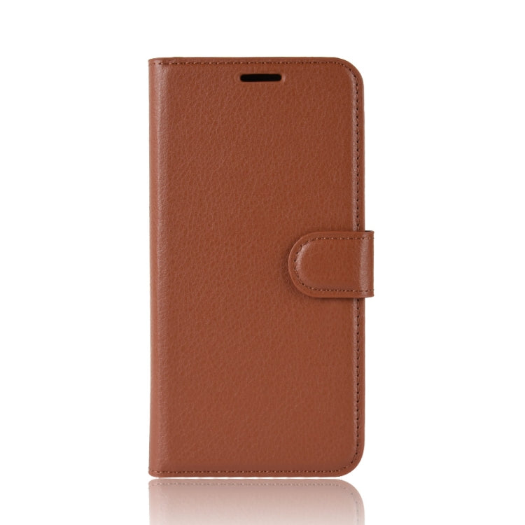 For Sharp Aquos R5G Litchi Texture Horizontal Flip Protective Case with Holder & Card Slots & Wallet