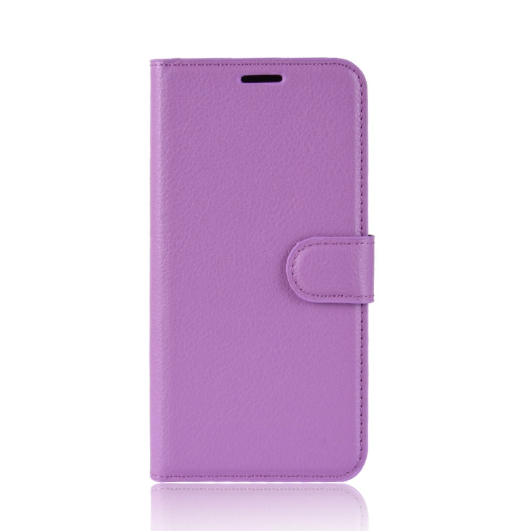 For Sharp Aquos R5G Litchi Texture Horizontal Flip Protective Case with Holder & Card Slots & Wallet