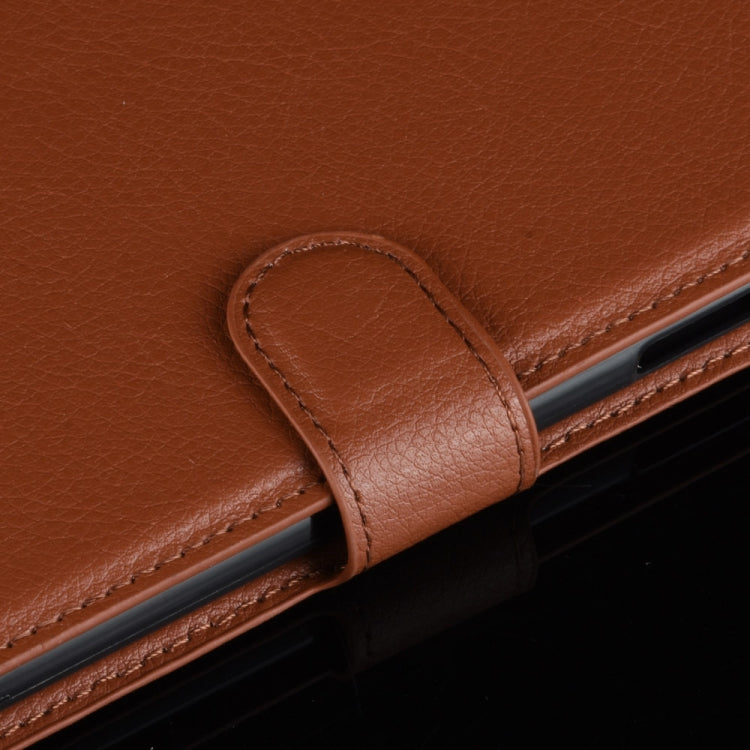 For Sharp Aquos R5G Litchi Texture Horizontal Flip Protective Case with Holder & Card Slots & Wallet