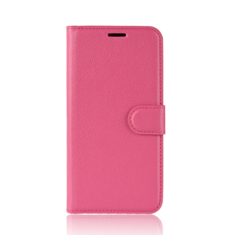 For Sharp Aquos R5G Litchi Texture Horizontal Flip Protective Case with Holder & Card Slots & Wallet