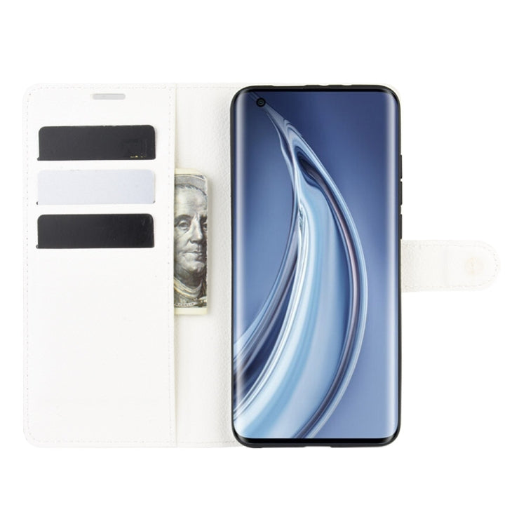 For Xiaomi Mi 10 / Mi 10 Pro Litchi Texture Horizontal Flip Protective Case with Holder & Card Slots & Wallet