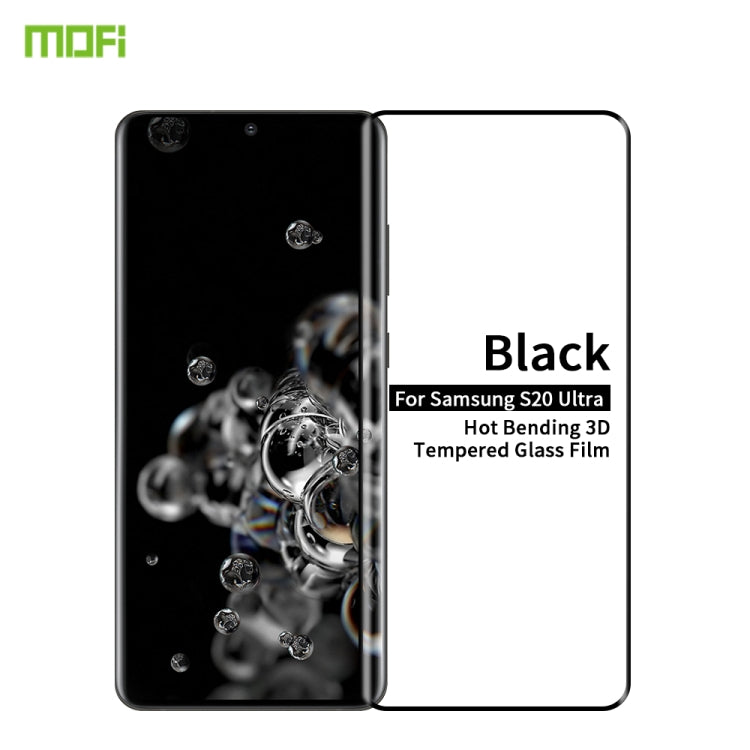 For Galaxy S20 Ultra MOFI 9H 3D Explosion Proof Thermal Bending Full Screen Covered Tempered Glass Film