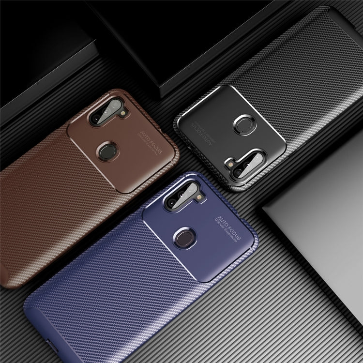 Fo Galaxy A11 Carbon Fiber Texture Shockproof TPU Case