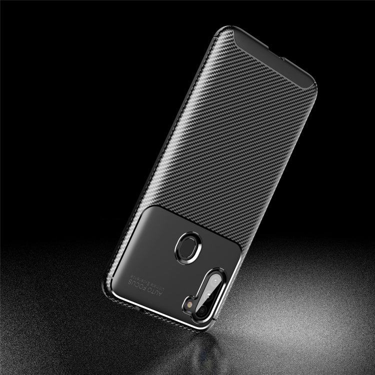 Fo Galaxy A11 Carbon Fiber Texture Shockproof TPU Case