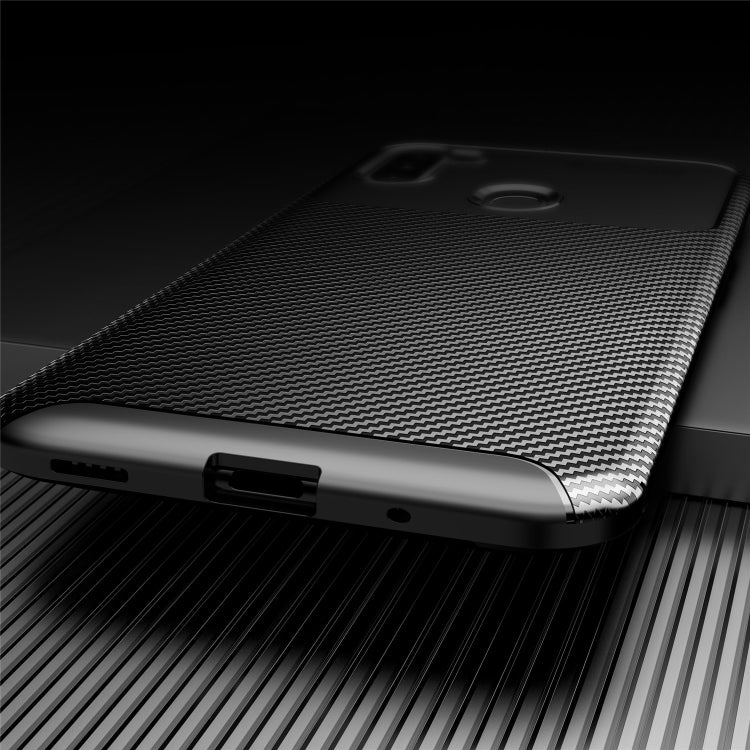 Fo Galaxy A11 Carbon Fiber Texture Shockproof TPU Case