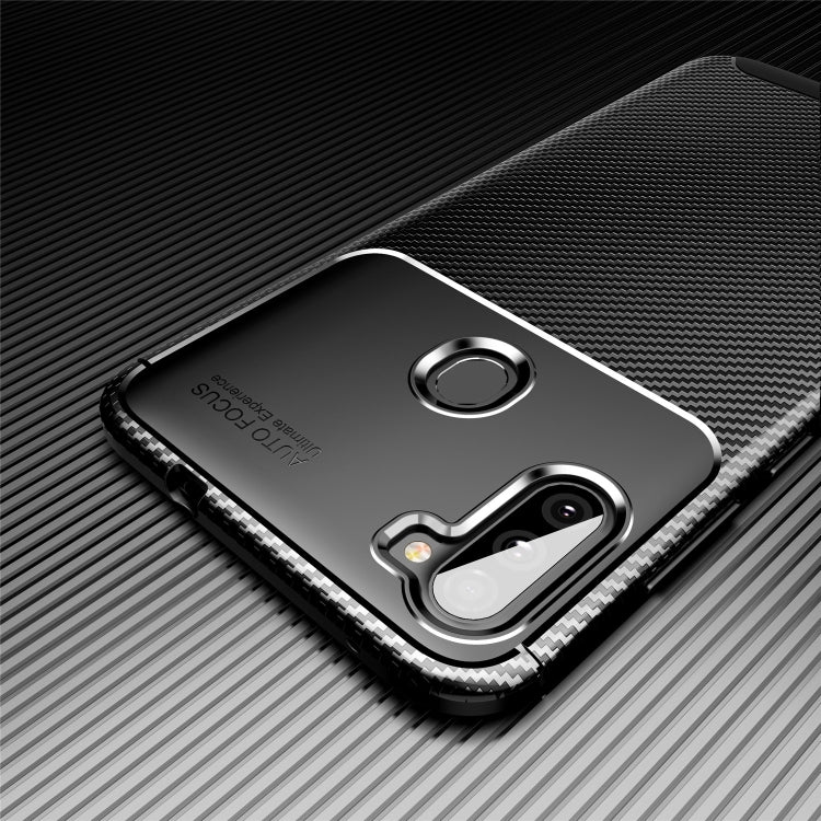 Fo Galaxy A11 Carbon Fiber Texture Shockproof TPU Case