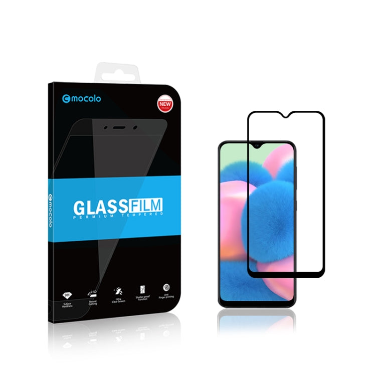 For Galaxy A31 2PCS mocolo 0.33mm 9H 2.5D Full Glue Tempered Glass Film