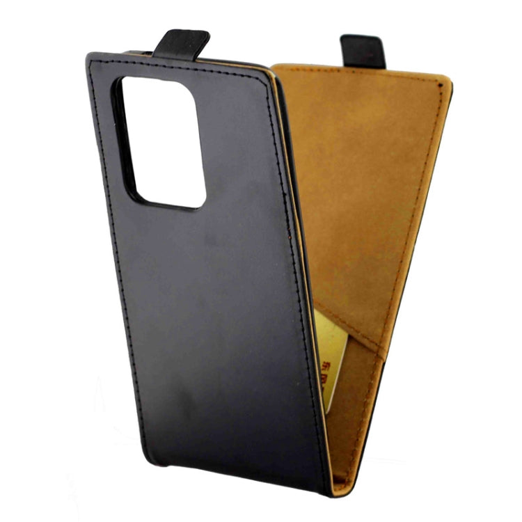 For Samsung Galaxy S20 Ultra Business Style Vertical Flip TPU + PU Leather Case with Card Slot(Black)