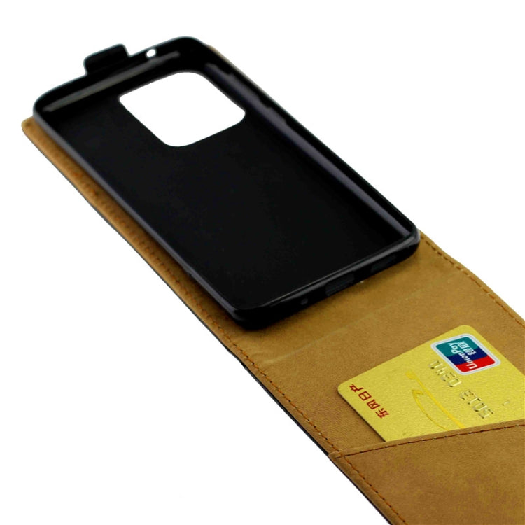 For Samsung Galaxy S20 Ultra Business Style Vertical Flip TPU + PU Leather Case with Card Slot(Black)