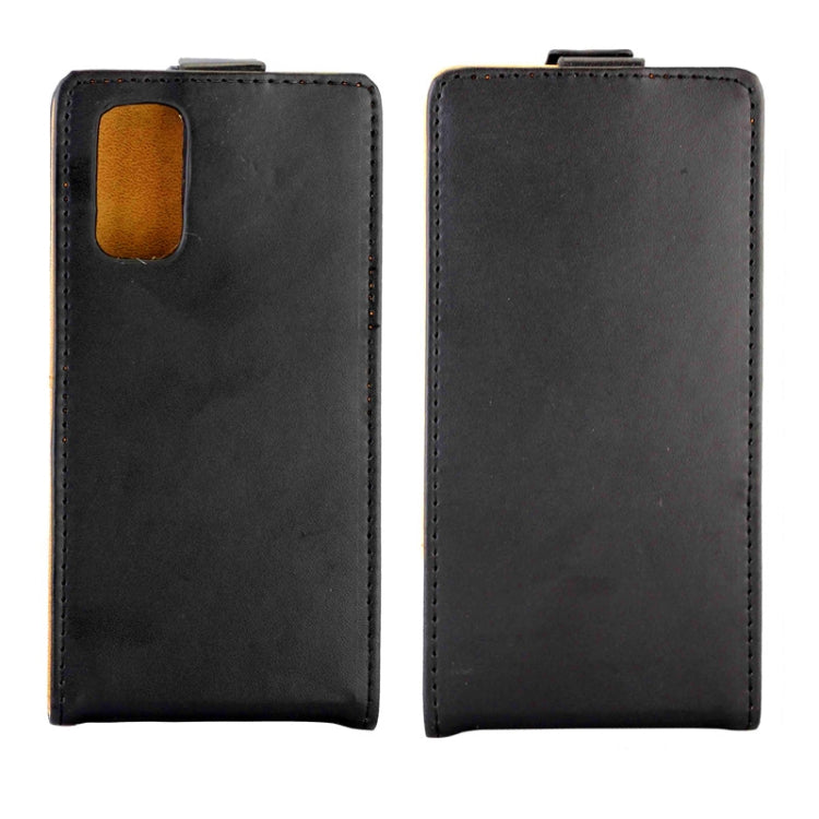 For Galaxy S20 Business Style Vertical Flip TPU + PU Leather Case with Card Slot(Black)