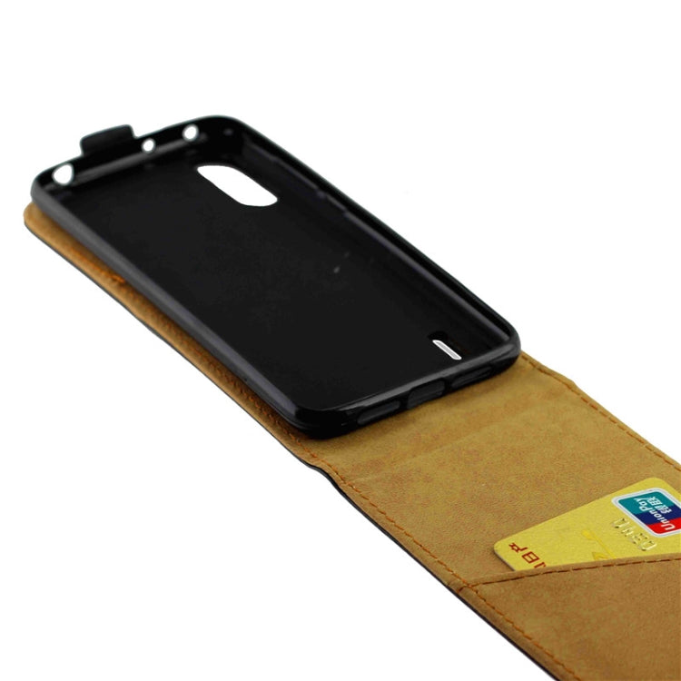For Xiaomi Mi CC9 Business Style Vertical Flip TPU + PU Leather Case with Card Slot(Black)