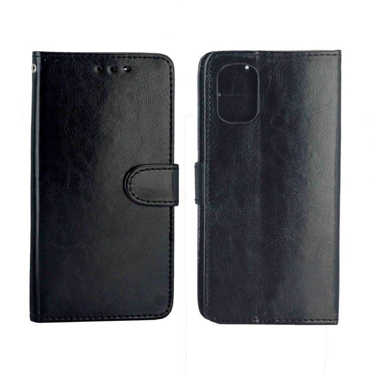 For Galaxy A71 Crazy Horse Texture Leather Horizontal Flip Protective Case with Holder & Card Slots & Wallet & Photo Frame