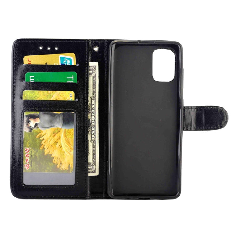 For Galaxy A71 Crazy Horse Texture Leather Horizontal Flip Protective Case with Holder & Card Slots & Wallet & Photo Frame