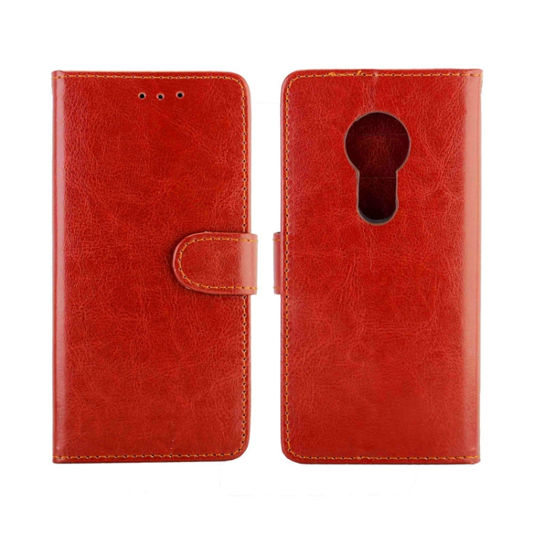 For Nokia 7.2 Crazy Horse Texture Leather Horizontal Flip Protective Case with Holder & Card Slots & Wallet & Photo Frame