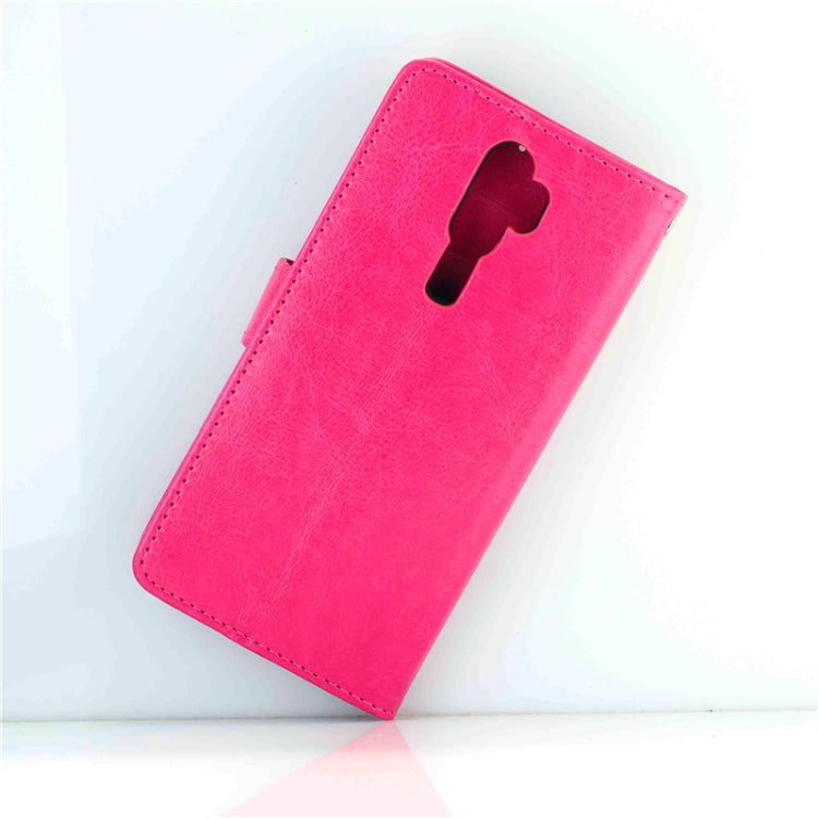For OPPO A9 (2020) / A5 (2020) Crazy Horse Texture Leather Horizontal Flip Protective Case with Holder & Card Slots & Wallet & Photo Frame