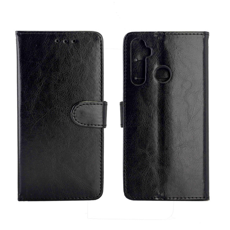 For OPPO Realme 5 Crazy Horse Texture Leather Horizontal Flip Protective Case with Holder & Card Slots & Wallet & Photo Frame
