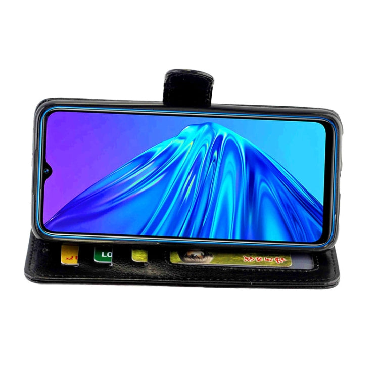 For OPPO Realme 5 Crazy Horse Texture Leather Horizontal Flip Protective Case with Holder & Card Slots & Wallet & Photo Frame