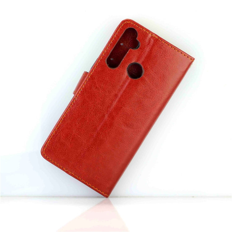 For OPPO Realme 5 Crazy Horse Texture Leather Horizontal Flip Protective Case with Holder & Card Slots & Wallet & Photo Frame