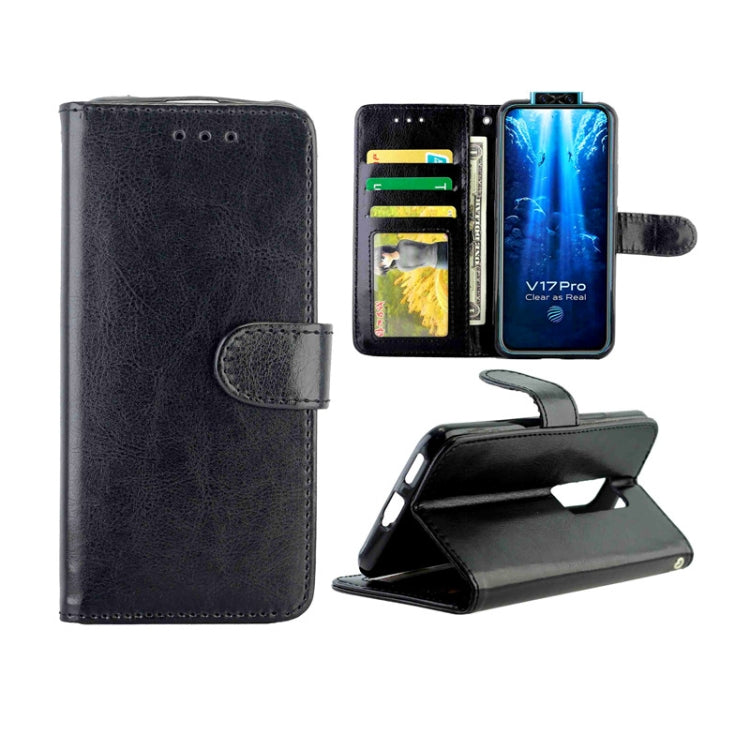 For Vivo V17 Pro Crazy Horse Texture Leather Horizontal Flip Protective Case with Holder & Card Slots & Wallet & Photo Frame