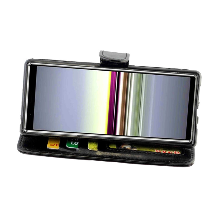 For Sony Xperia 5 Crazy Horse Texture Leather Horizontal Flip Protective Case with Holder & Card Slots & Wallet & Photo Frame