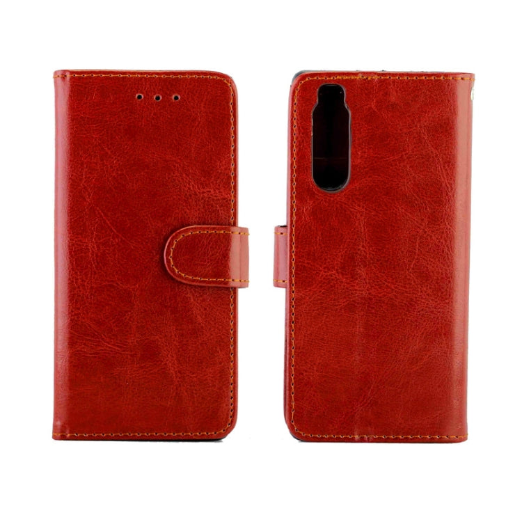 For Sony Xperia 5 Crazy Horse Texture Leather Horizontal Flip Protective Case with Holder & Card Slots & Wallet & Photo Frame