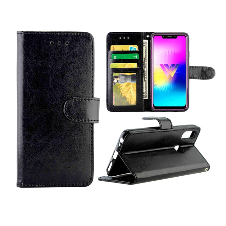 For LG W10 Crazy Horse Texture Leather Horizontal Flip Protective Case with Holder & Card Slots & Wallet & Photo Frame