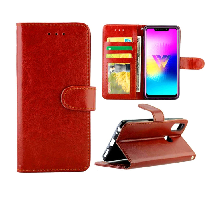 For LG W10 Crazy Horse Texture Leather Horizontal Flip Protective Case with Holder & Card Slots & Wallet & Photo Frame