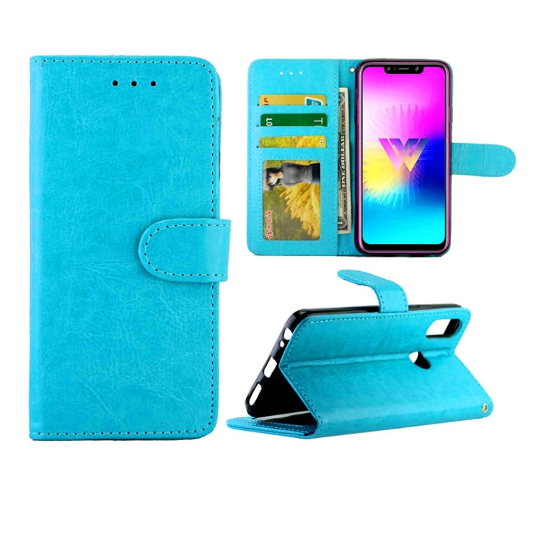 For LG W10 Crazy Horse Texture Leather Horizontal Flip Protective Case with Holder & Card Slots & Wallet & Photo Frame