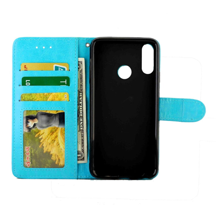 For LG W10 Crazy Horse Texture Leather Horizontal Flip Protective Case with Holder & Card Slots & Wallet & Photo Frame