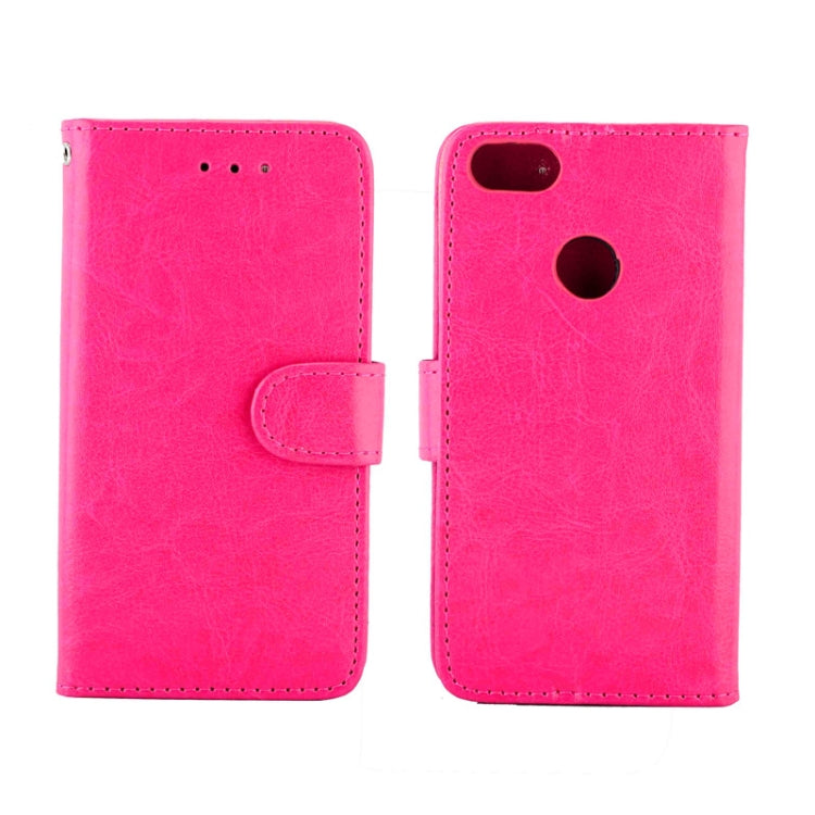 For Motorola MOTO E6 Play Crazy Horse Texture Leather Horizontal Flip Protective Case with Holder & Card Slots & Wallet & Photo Frame