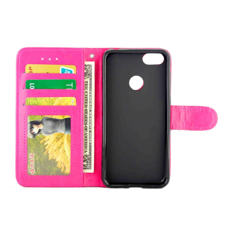 For Motorola MOTO E6 Play Crazy Horse Texture Leather Horizontal Flip Protective Case with Holder & Card Slots & Wallet & Photo Frame