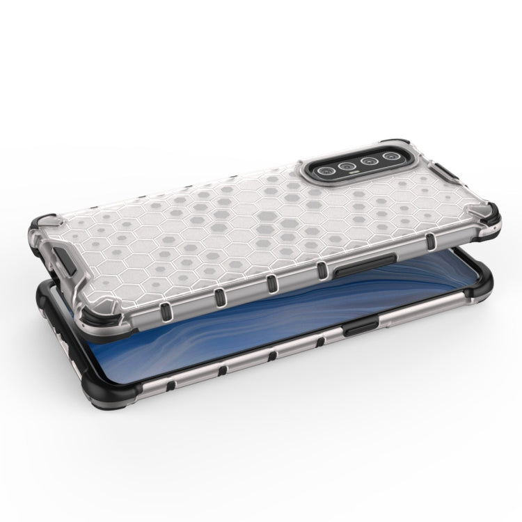 For OPPO Reno 3 Pro Shockproof Honeycomb PC + TPU Case