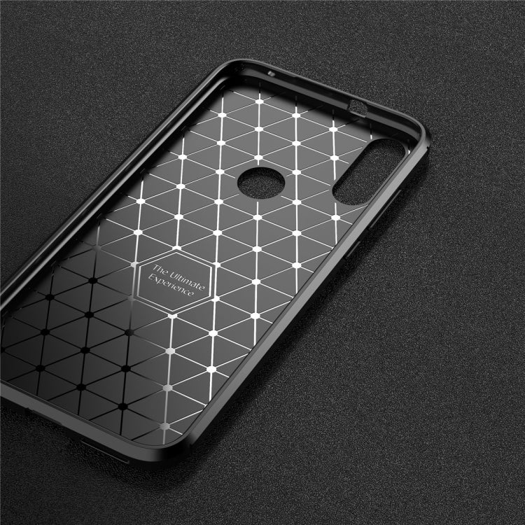 For Mootora MOTO E7 Carbon Fiber Texture Shockproof TPU Case(Black)