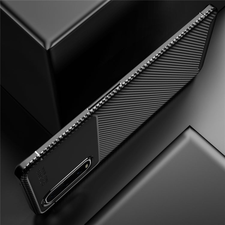 For OPPO Find X2 Carbon Fiber Texture Shockproof TPU Case