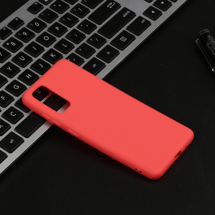 For Galaxy S20 Frosted Candy-Colored Ultra-thin TPU Phone Case